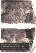 Bulletin de la Société d'art et d'histoire du diocèse de Liége