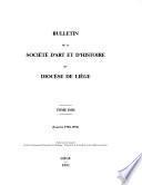 Bulletin de la Société d'art et d'histoire du diocèse de Liège