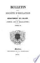 Bulletin de la Société d'émulation du Département de l'Allier