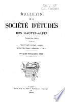 Bulletin de la Société d'études des Hautes-Alpes