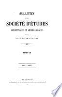 Bulletin de la Société d'etudes scientifiques et archéologiques de Draguignan et du Var
