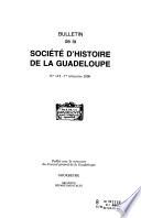 Bulletin de la Société d'histoire de la Guadeloupe
