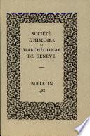 Bulletin de la Societe D'Histoire et D'Archeologie