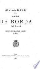 Bulletin de la Société de Borda
