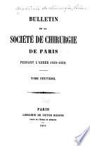 Bulletin de la Société de chirurgie de Paris
