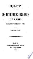 Bulletin de la Société de Chirurgie de Paris