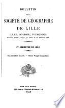 Bulletin de la Société de géographie de Lille (Lille, Roubaix, Tourcoing)