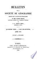Bulletin de la Société de géographie