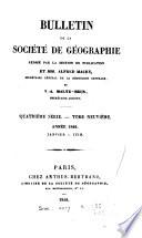 Bulletin de la Société de Géographie