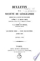 Bulletin de la Société de géographie