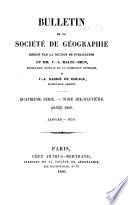 Bulletin de la Société de géographie