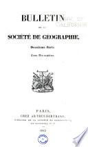Bulletin de la Société de géographie