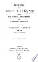 Bulletin de la Société de géographie