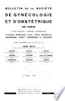 Bulletin de la Société de gynécologie et d'obstétrique de Paris
