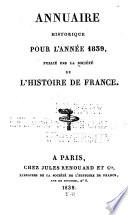 Bulletin de la Société de l'histoire de France