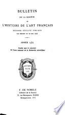 Bulletin de la Société de l'histoire de l'art français