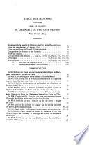Bulletin de la Société de l'histoire de Paris et de l'Ile-de-France
