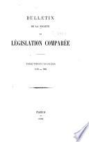 Bulletin de la Société de législation comparée