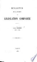 Bulletin de la Société de Législation Comparée