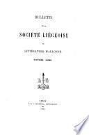 Bulletin de la Société de Littérature Wallone