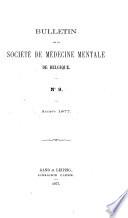 Bulletin de la Société de médecine mentale de Belgique