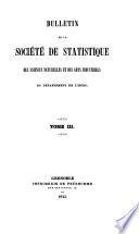Bulletin de la Société de statistique des sciences naturelles et des arts industriels du Département de l'Isère