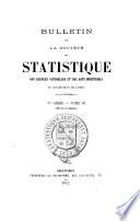 BULLETIN DE LA SOCIETE DE STATISTIQUE DES SCIENCES NATURELLES ET DES ARTS INDUSTTRIELS DE DEPARTEMETN DE L'ISERE TOME III