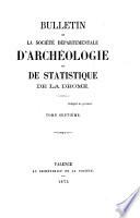 Bulletin de la Société départementale d'archéologie et de statistique de la Drôme