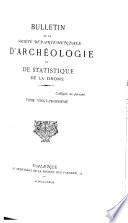 Bulletin de la Société départementale d'archéologie et de statistique de la Drôme