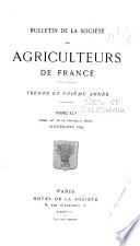 Bulletin de la Société des agriculteurs de France