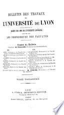 Bulletin de la Société des amis de l'Université de Lyon