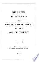 Bulletin de la Société des amis de Marcel Proust et des amis de Combray