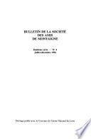 Bulletin de la Societé des amis de Montaigne