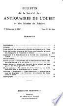 Bulletin de la Société des antiquaires de l'Ouest et des musées de Poitiers