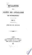 Bulletin de la Societe des Antiquaires de Normandie