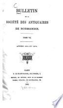 Bulletin de la Société des Antiquaires de Normandie