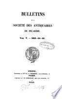 Bulletin de la Société des Antiquaires de Picardie