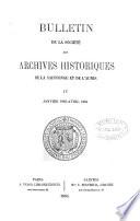 bulletin de la societe des archives historiques de la saintonge de l'aunis