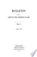 Bulletin de la Société des études indo-chinoises de Saigon