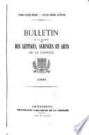 Bulletin de la Société des lettres, sciences et arts de la Corrèze