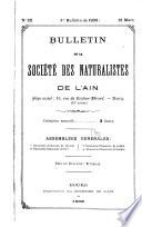 Bulletin de la Société des naturalistes et des archéologues de l'Ain