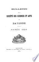 Bulletin de la Société des sciences & arts de Bayonne