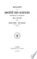 Bulletin de la Societe des sciences historiques et naturelles de l'Yonne