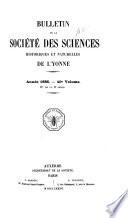 Bulletin de la Societe des sciences historiques et naturelles de l'Yonne