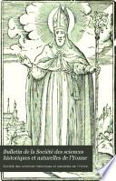 Bulletin de la Société des sciences historiques et naturelles de l'Yonne