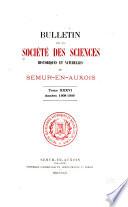 Bulletin de la Société des sciences historiques et naturelles de Semur-en-Auxois (Côtes-d'Or).
