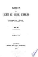 Bulletin de la Société des Sciences Naturelles de Neuchâtel