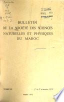 Bulletin de la Société des sciences naturelles et physiques du Maroc