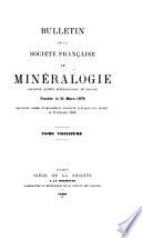 Bulletin de la Société française de minéralogie et de cristallographie
