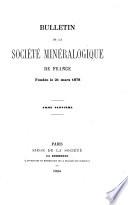Bulletin de la Société française de minéralogie et de cristallographie